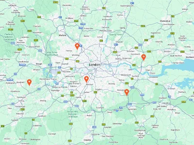5 depots on the map
