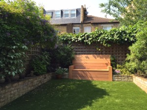 garden storage bench